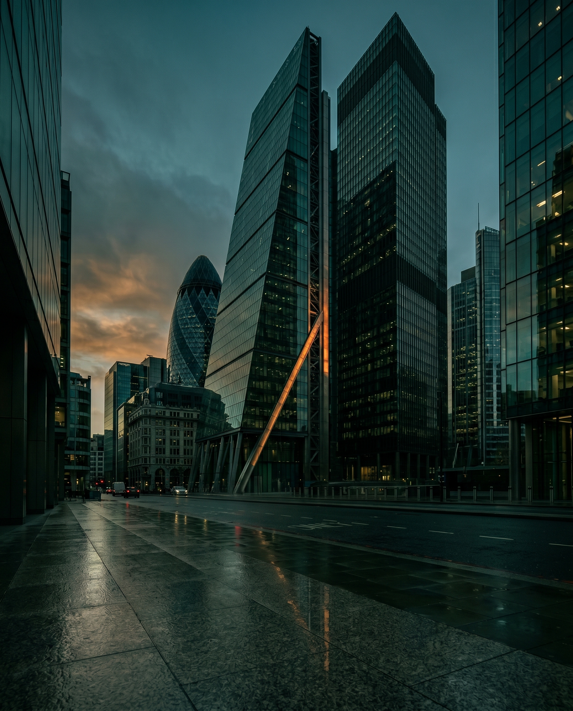 London skyline at blue hour, the regulated payments market at rest.